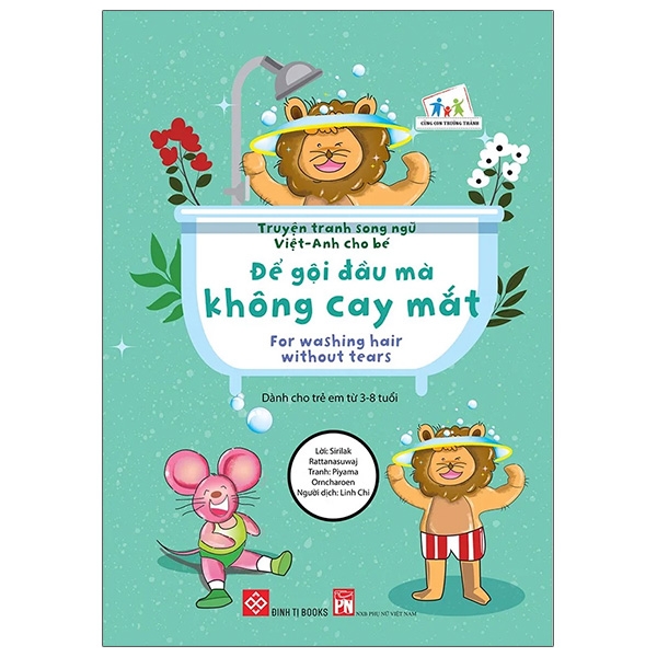 Fahasa - Truyện Tranh Song Ngữ Việt - Anh Cho Bé - For Washing Hair Without Tears - Để Gội Đầu Mà Không Cay Mắt