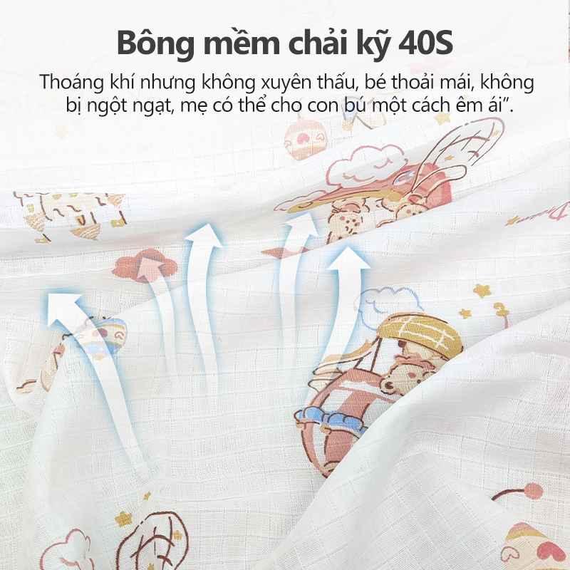 [Einmilk.ân ninh] Khăn choàng, khăn tắm , khăn thấm sữa cho con bú  QNC