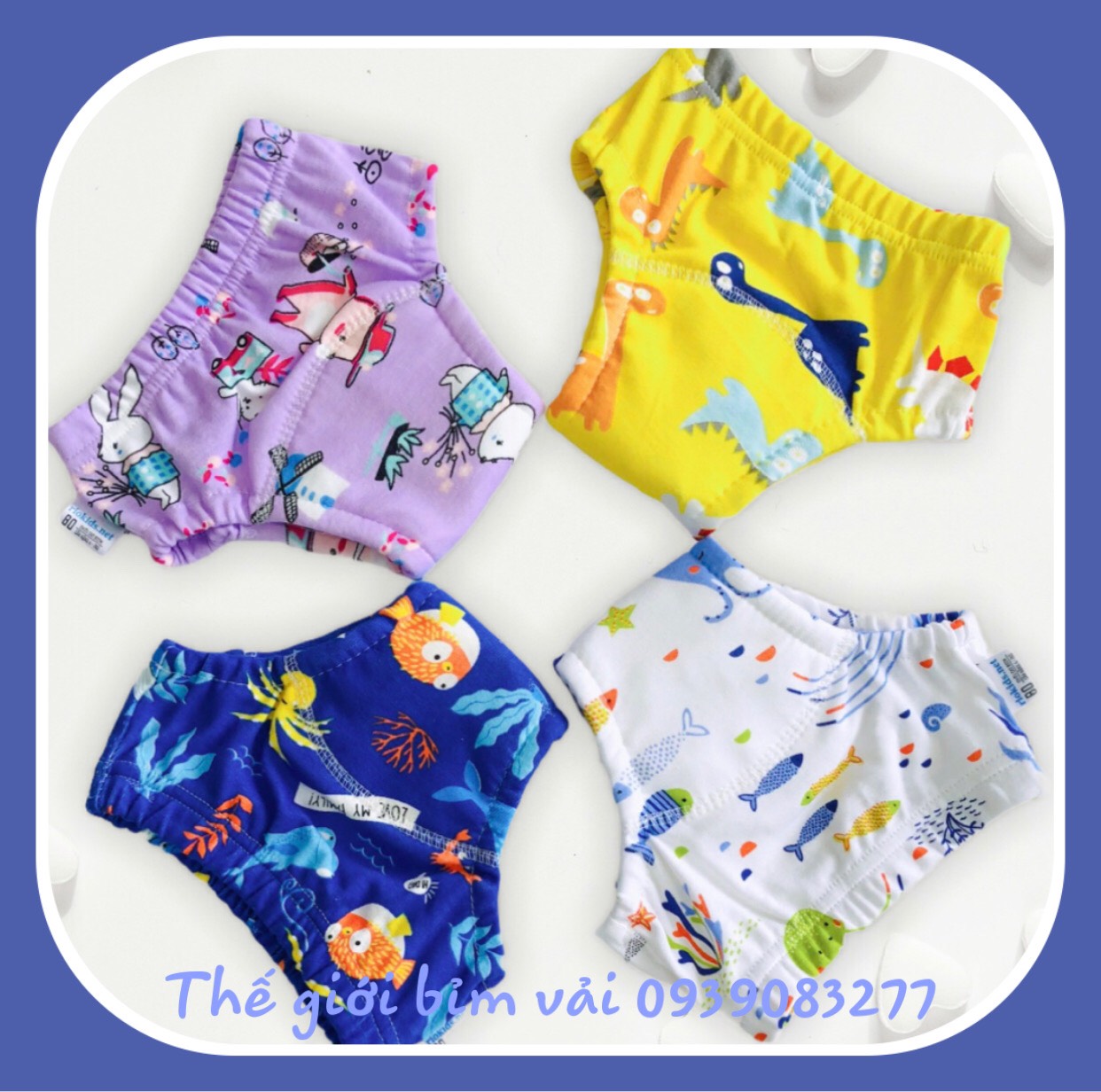 Combo 10 Quần Bỏ Bỉm Vải Riokids Dành Cho Bé