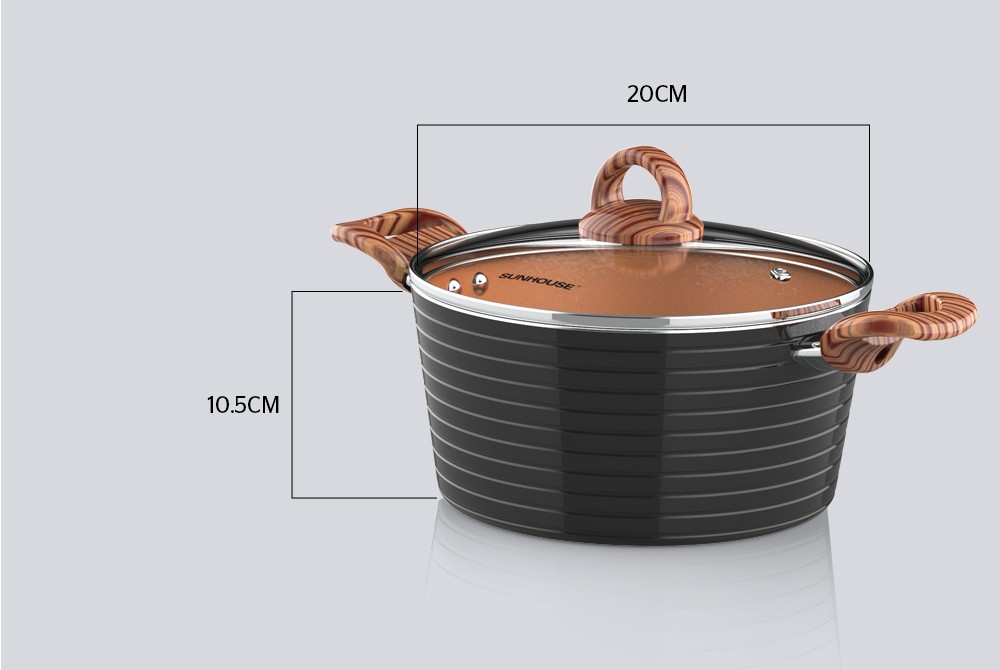 NỒI CERAMIC ĐÁY TỪ SUNHOUSE SHG2020MCA