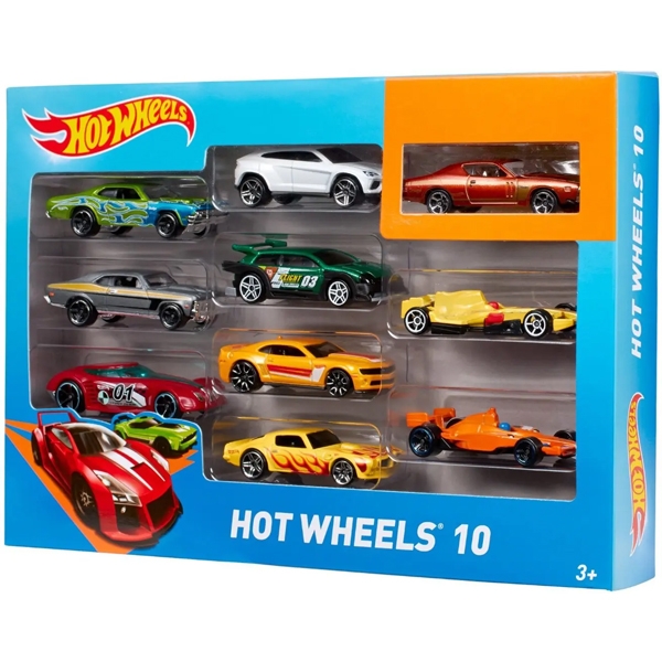 Bộ 10 siêu xe hot wheels nhiều màu 54886