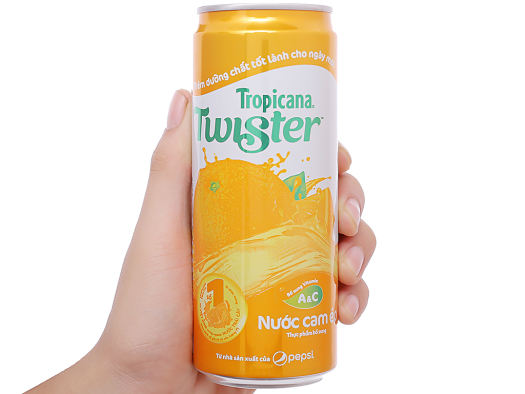 6 Lon Nước Cam Ep Twister Tropicana 320ml Nước Trai Cay Vinmart Co