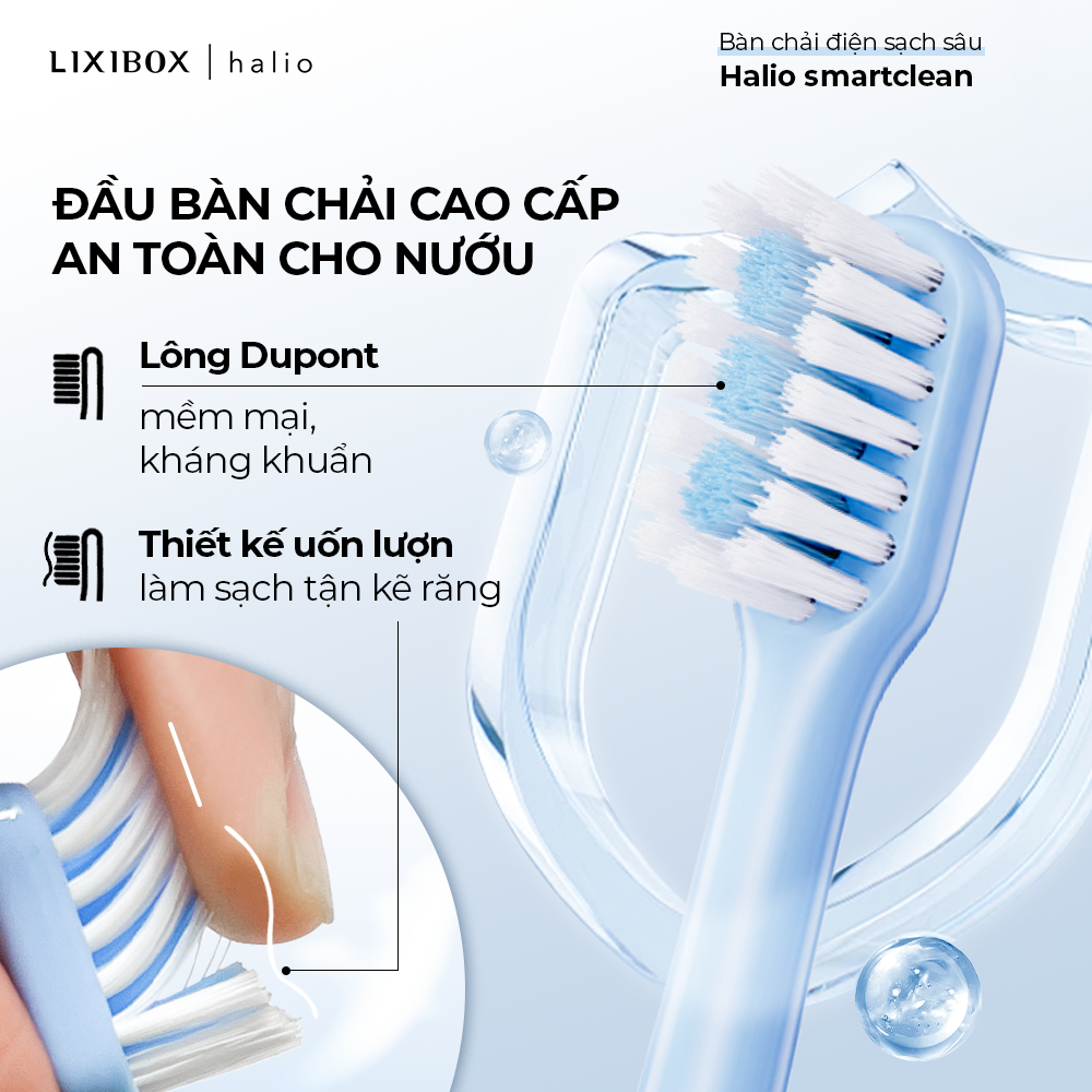 Combo 2 Bàn chải điện Halio Sonic SmartClean Electronic Toothbrush