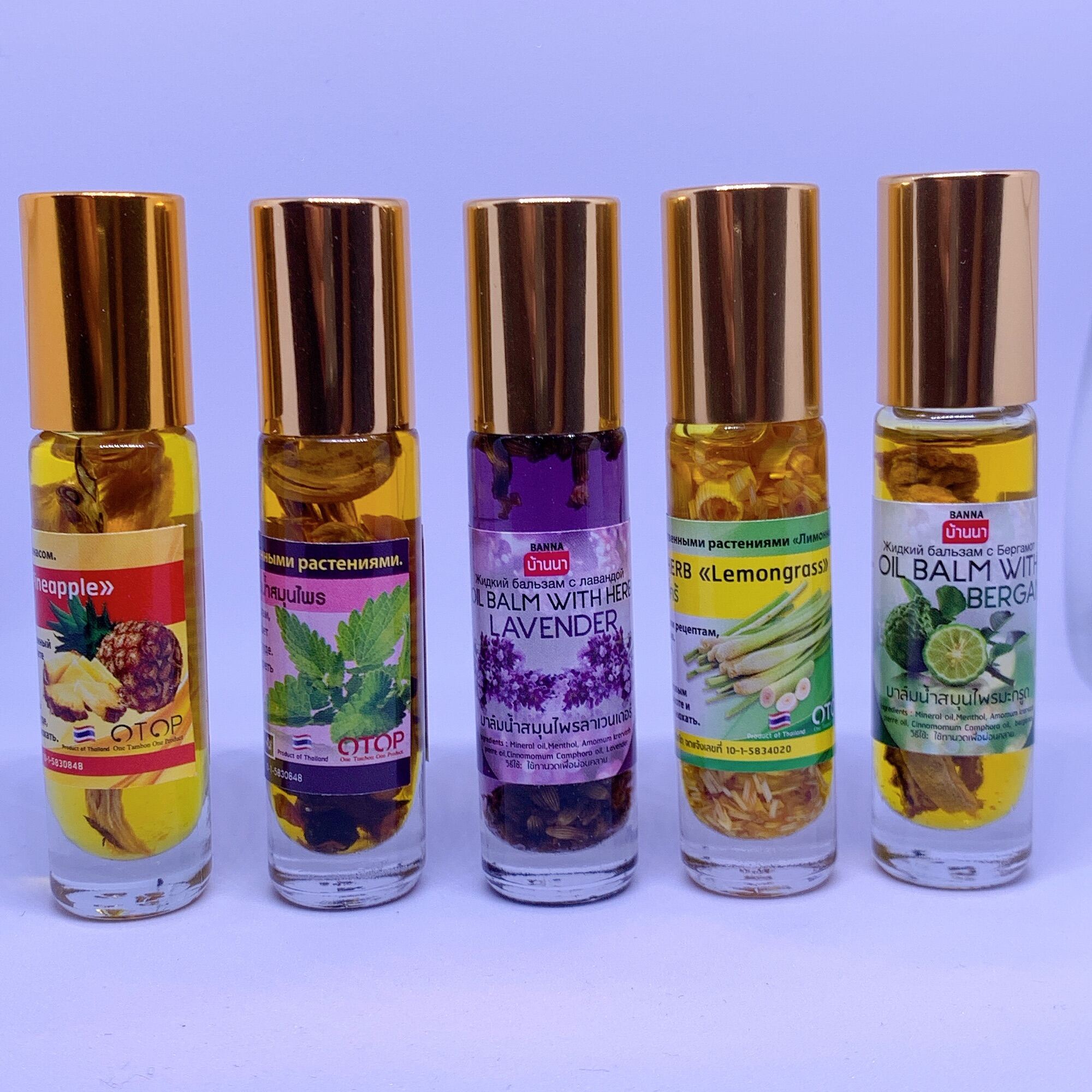Dầu Lăn Thảo Dược Otop Oil Balm With Herb (Hương Chanh) 8ml Nhập Khẩu
