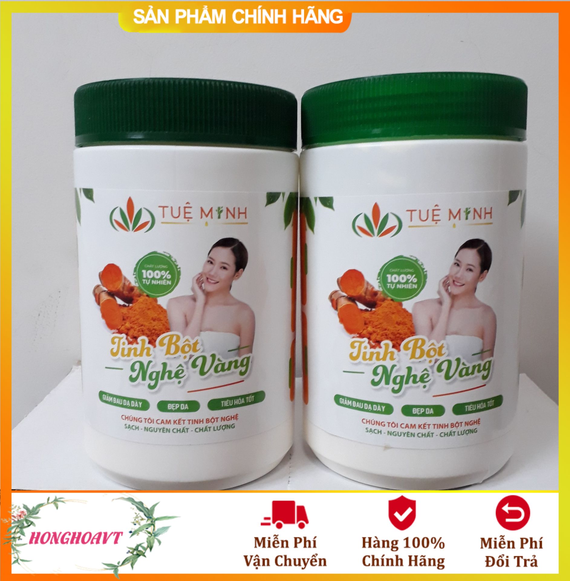 Tinh bột nghệ vàng Tuệ Minh nguyên chất (1hộp = 500gr)