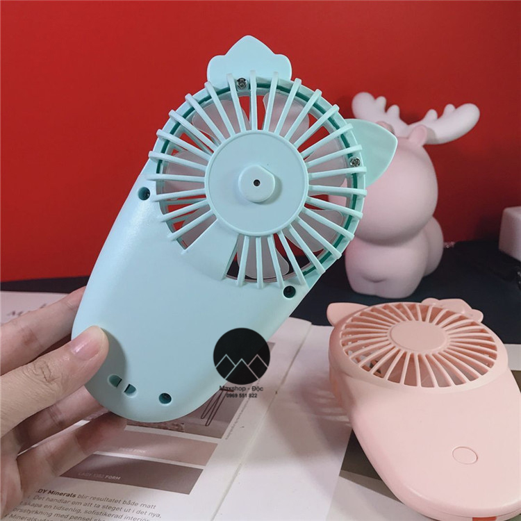 Quạt mini cầm tay tích điện Hello Kitty