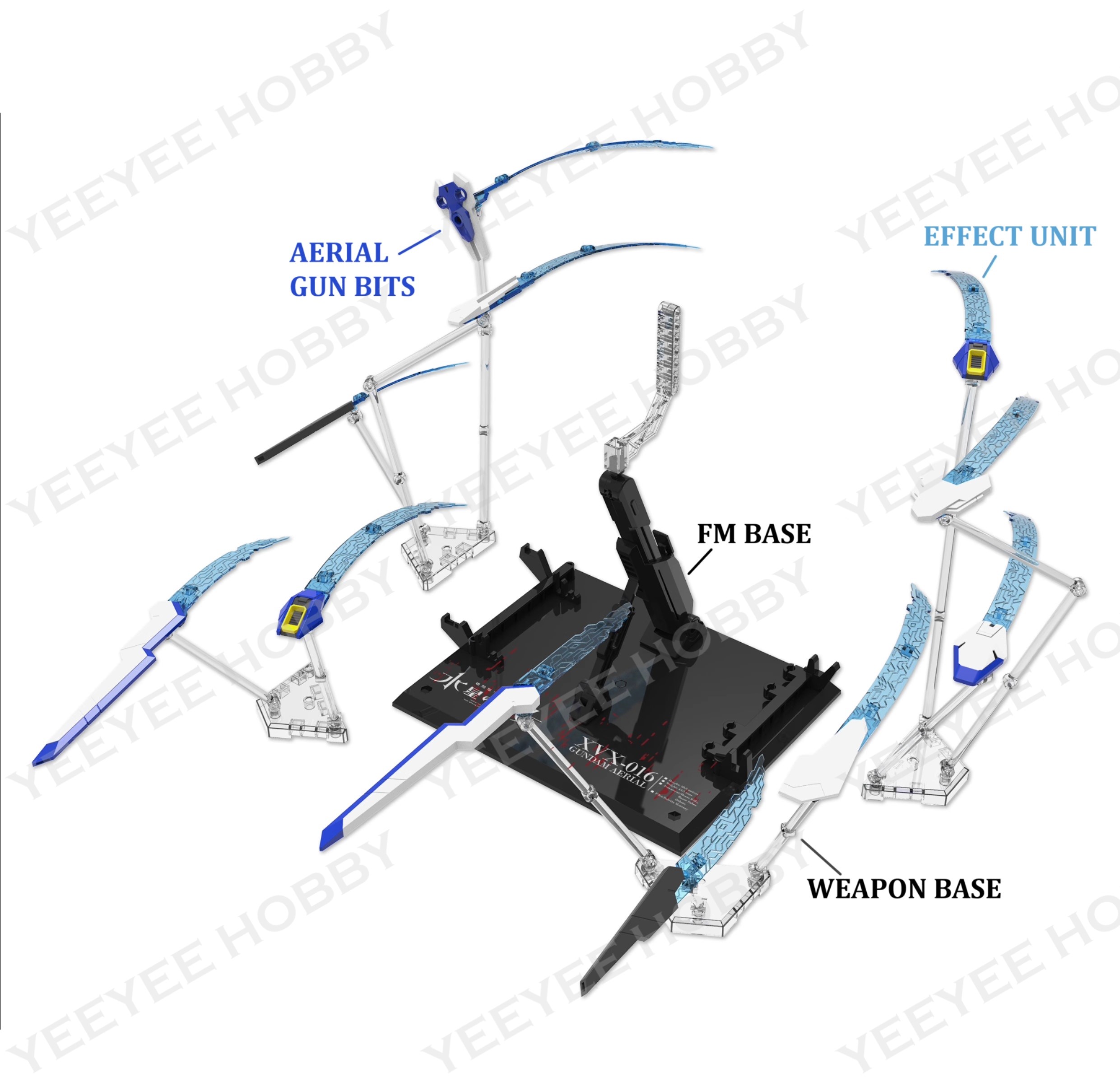 MÔ HÌNH LẮP RÁP DDB CORGI - BỘ EFFECT UNIT CHO AERIAL MÔ HÌNH TWFM