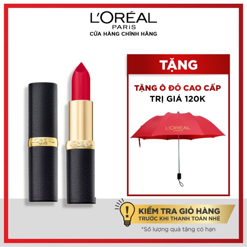 Son mịn lì cao cấp LOreal Paris Color Riche Matte 3.7g (son lì)