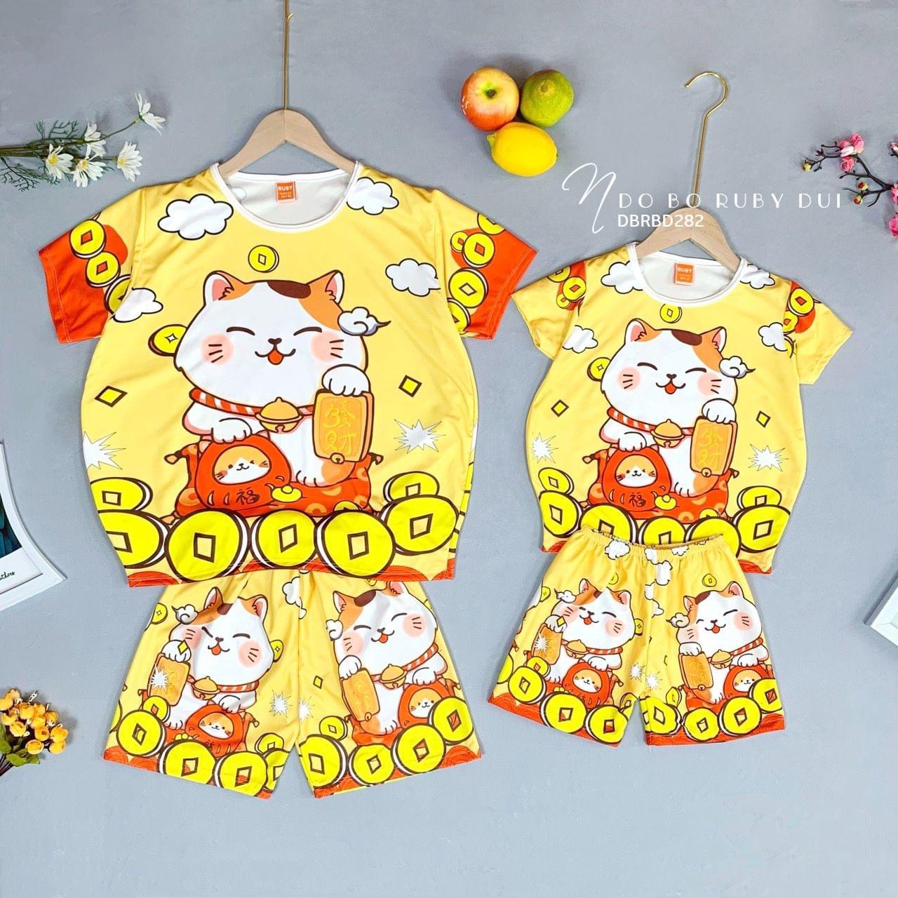 đồ bộ đủ size cho mẹ và bé