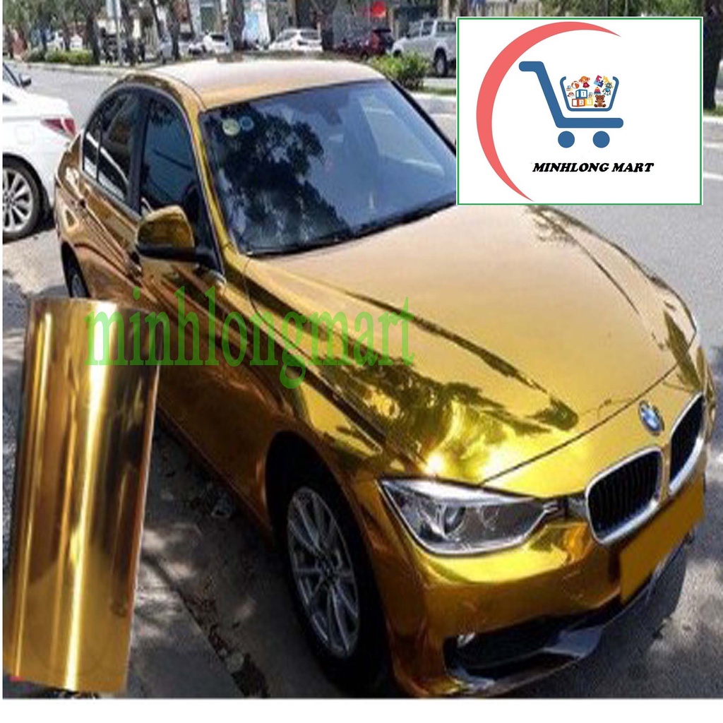 Decal crom vàng dán xe cao cấp dán ôtô xe máy