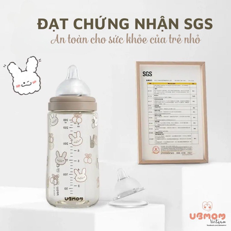 [ CHÍNH HÃNG ] BÌNH SỮA UBMOM NỘI ĐỊA HÀN 200ML/ 280ML