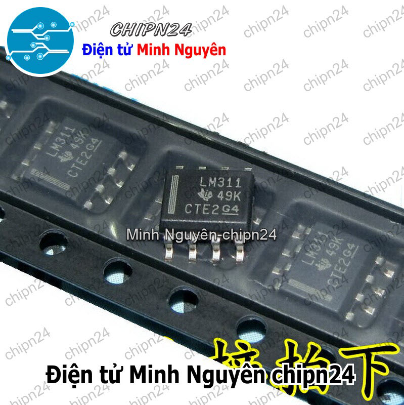 [2 con] (ST) IC Dán LM311 SOP-8 Hàng Tốt TI (SMD) (LM311DR) (IC so sánh Analog) - HH003970