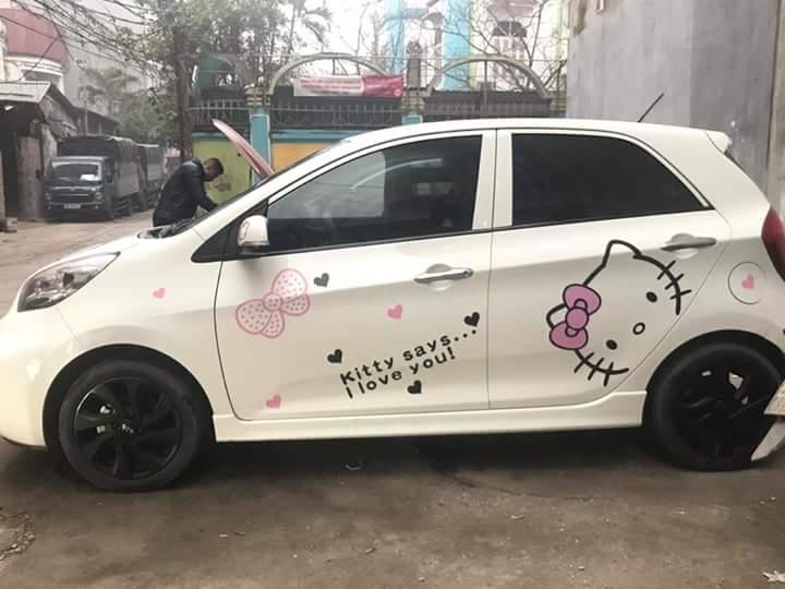 Tem dán sườn xe kia morning