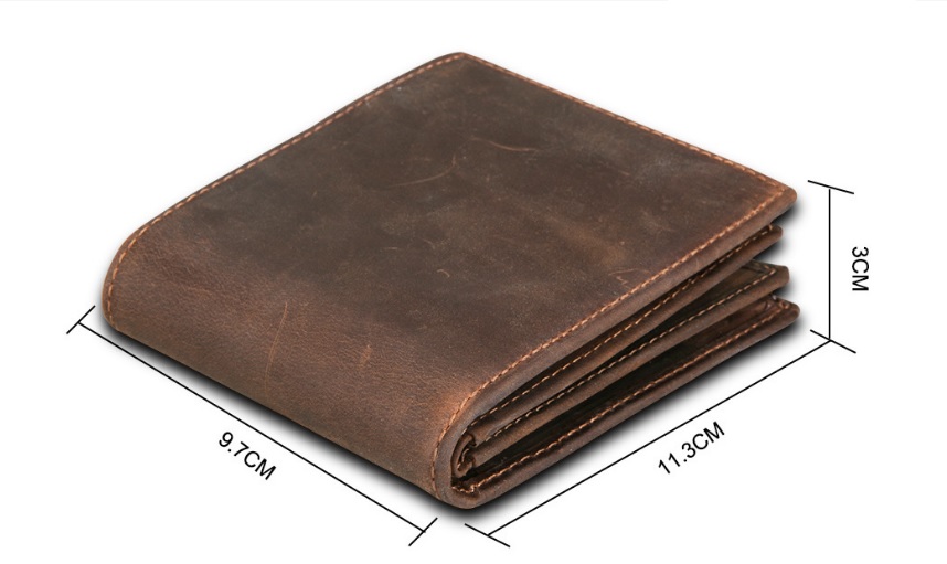 Ví Bóp Nam Da Bò Sáp Thật Cao Cấp Công Nghệ Chống TRộm RFID - Đồ Da Kingshop