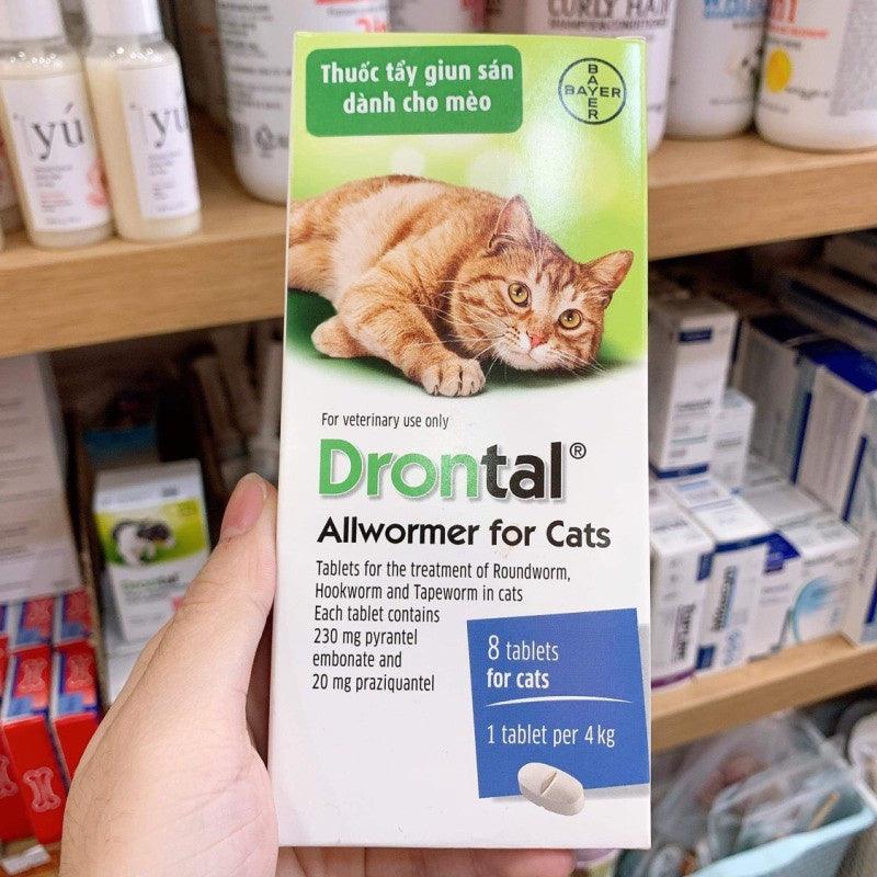 Tẩy giun sán Drontal cho mèo