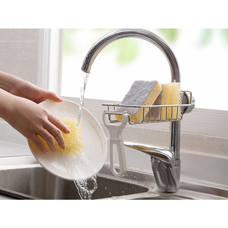 INOX GẮN VÒI ĐỂ MIẾNG RỬA BÁT