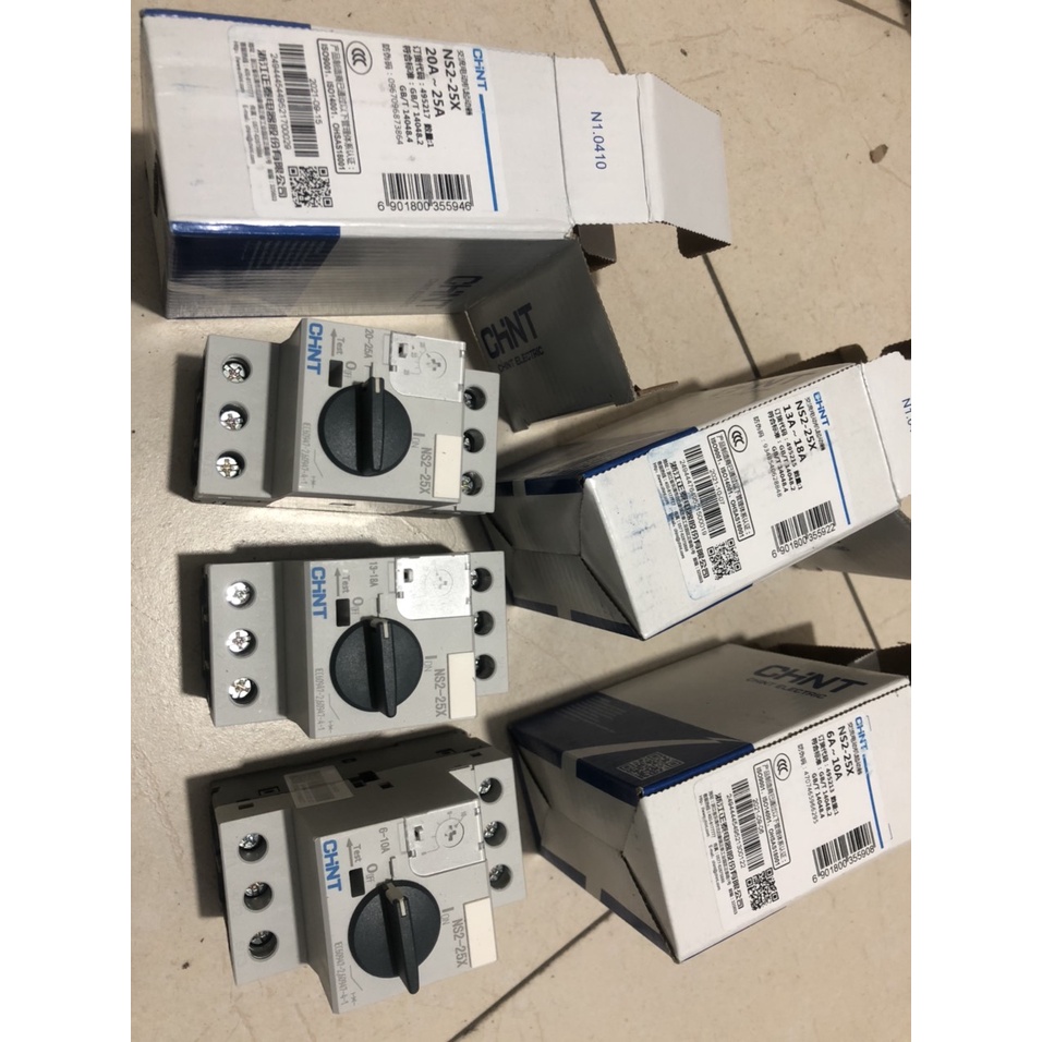 AT CB Chỉnh dòng NS2-25X (hàng Chint)+ tiếp điểm phụ