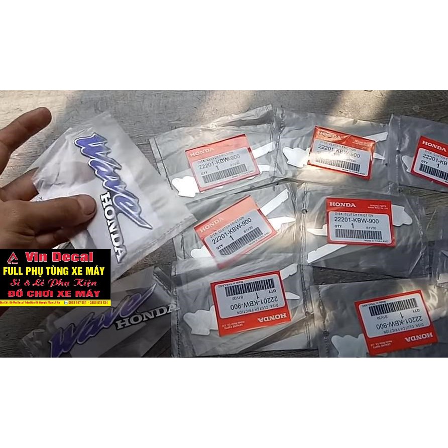 Tem wave thái 110 chính hãng tem mặt nạ - Vindecal BD