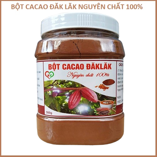 Bột ca cao nguyên chất 100% Hủ 500G