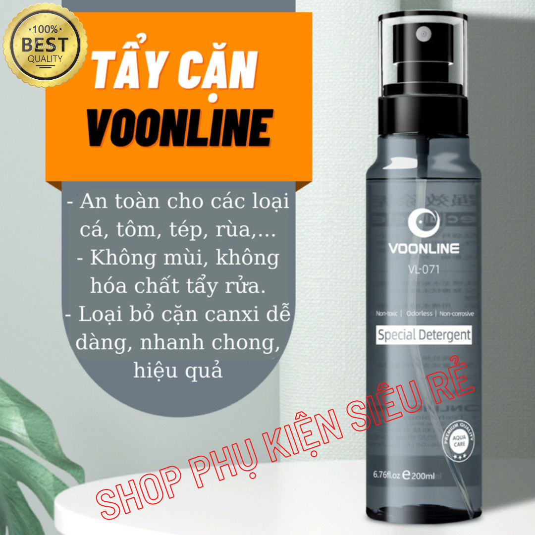 Dung dịch tẩy cặn Canxi Voonline dành cho bể cá