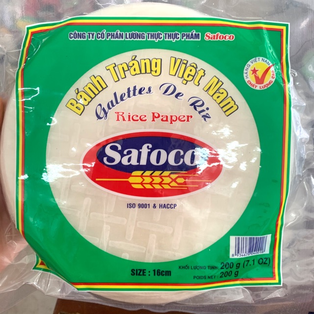 Bánh Tráng Cuốn Gỏi Ăn Liền Safoco 200g