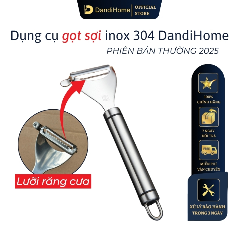 Dụng cụ gọt vỏ inox 304 DandiHome