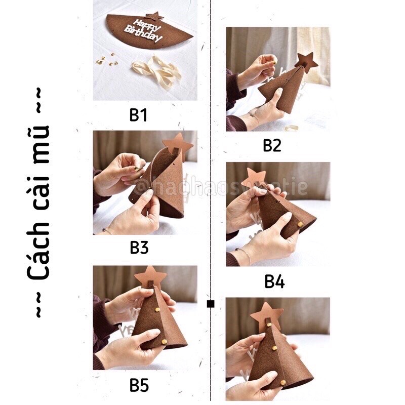 [SIÊU HOT - Mũ 3D] Mũ sinh nhật 3D phong cách Hàn Quốc cho bé