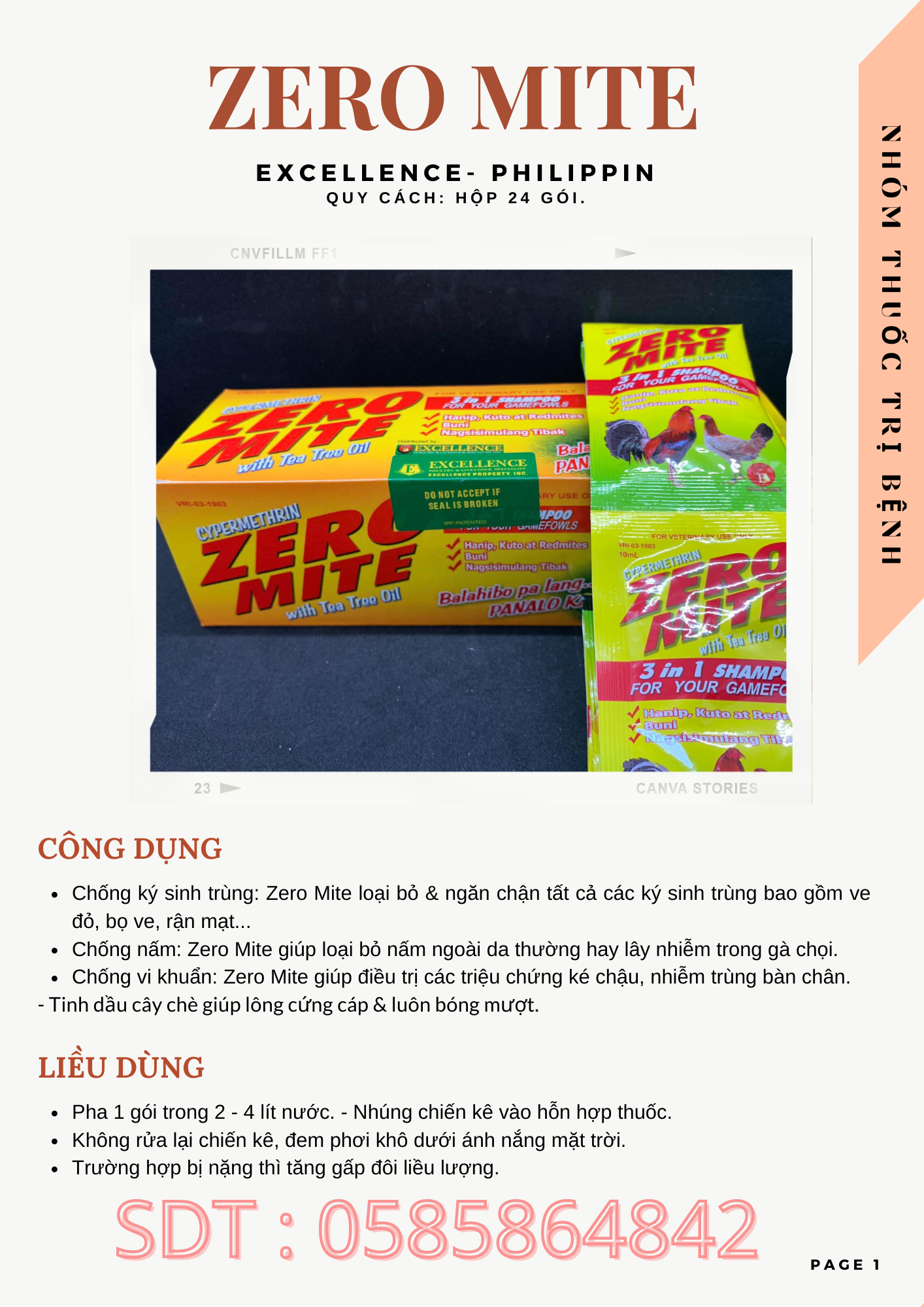 COMBO 5 GÓI XÀ BÔNG GÀ ZERO MITE