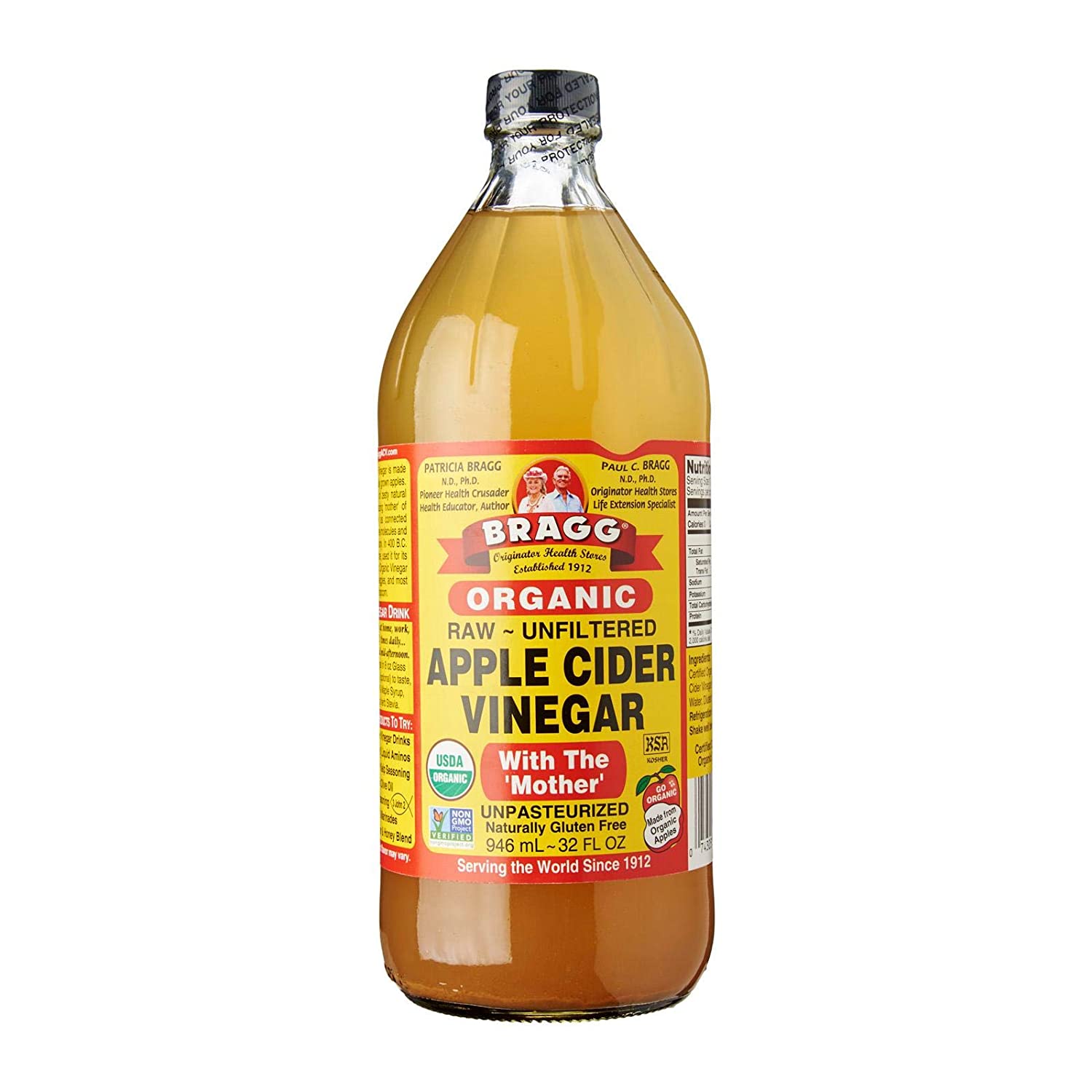 Giấm táo hữu cơ Bragg có con giấm 946ml