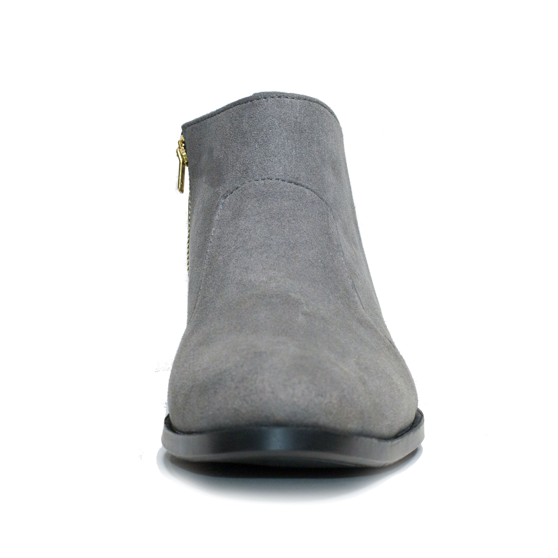 Giày Chelsea boot nam đẹp cổ khóa da xám CB523(PT)