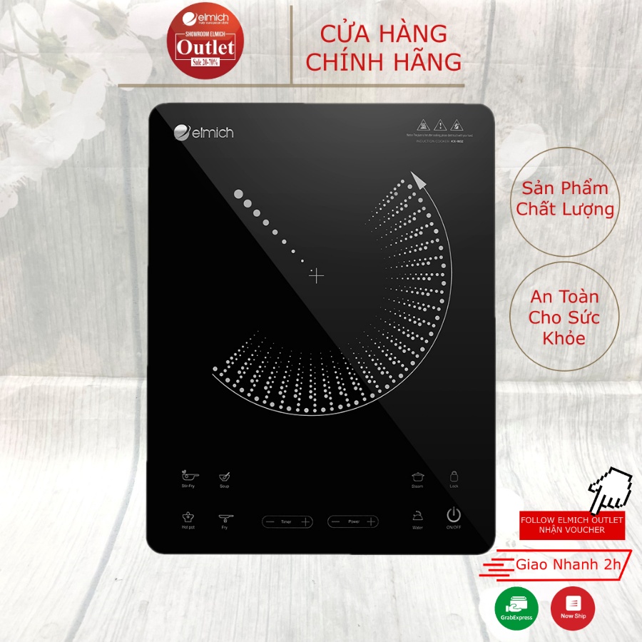 Bếp điện từ Elmich ICE-1832 ( Điện áp 220V - Công suất 2.100W - BH 24 tháng)