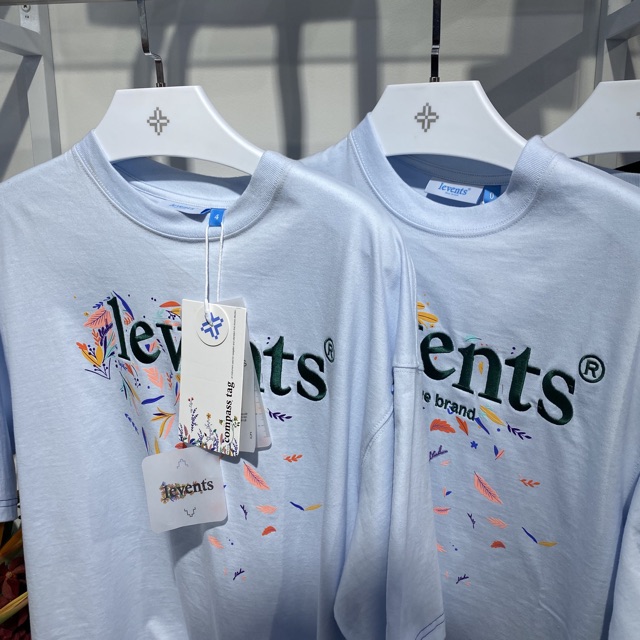 Áo thun LEVENTS FLORAL TEE - White/Blue/Black (MẪU CHÁY  CỦA SHOP 🔥)