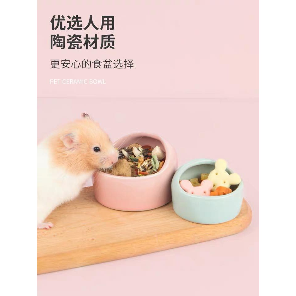 chén vòm trơn size lớn cho hamster /sóc /nhím /fat tail /dumbo / rat -T3 PETS SHOP