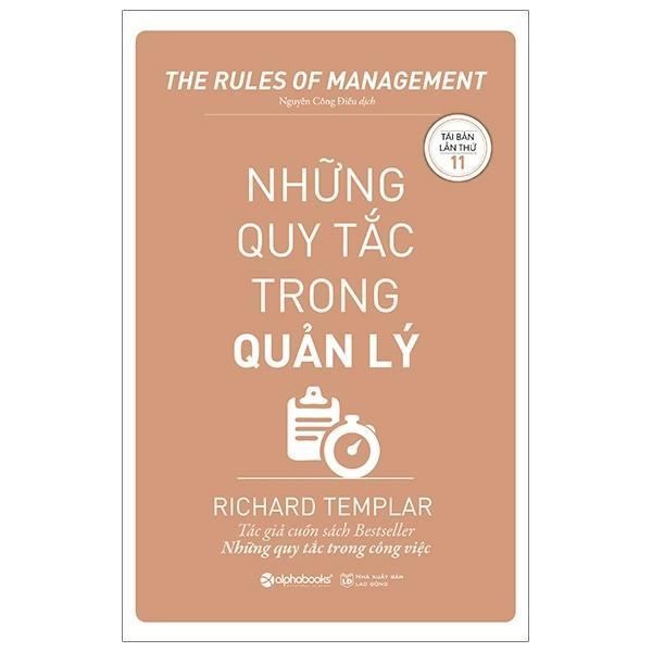 Sách - Những quy tắc trong quản lý [ALPHABOOKS]