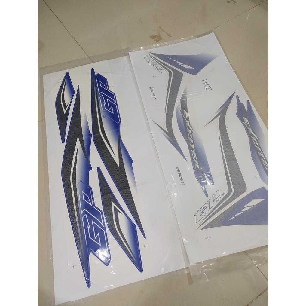 Tem Rời Exciter 135 Zin 2011 Trắng Xanh Gp