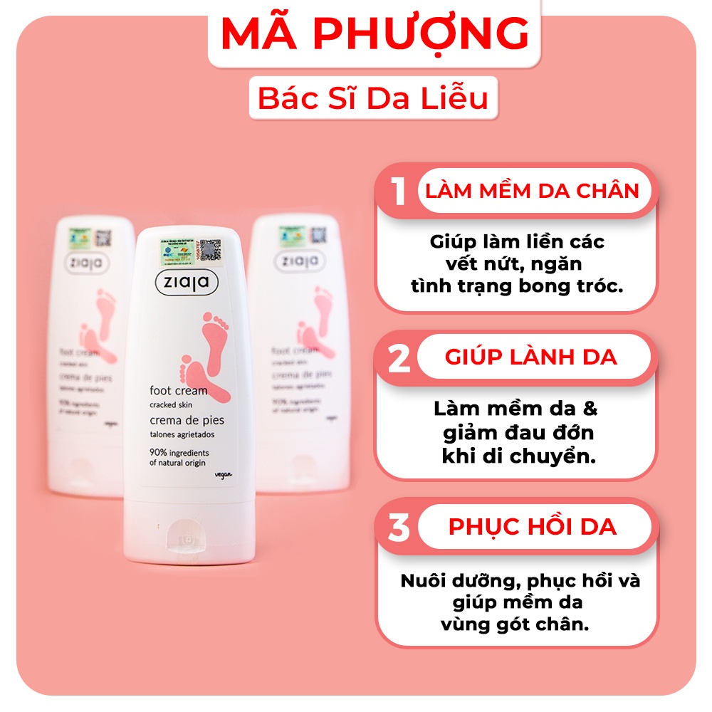 Kem bôi NỨT NẺ GÓT CHÂN ZIAJA