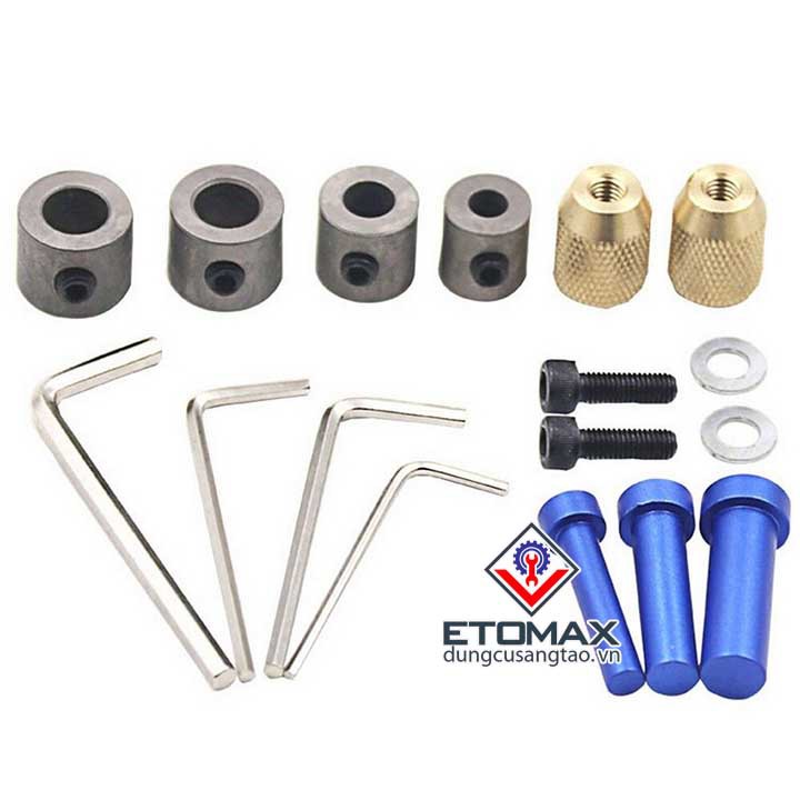Bộ cữ khoan ốc cam chốt gỗ cao cấp A08400