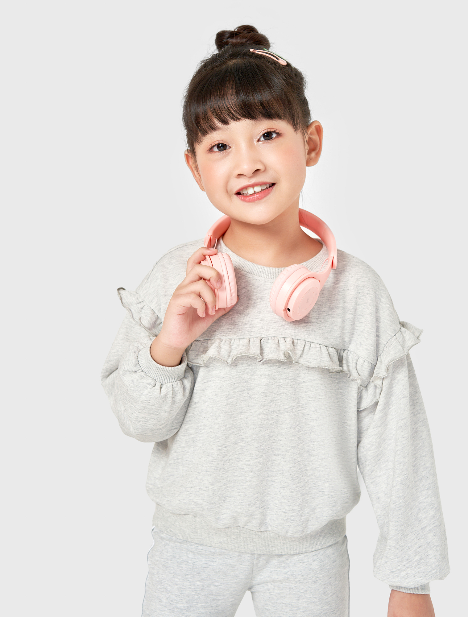 [ CHỈ 7.1 VOUCHER TỚI 400K] Áo nỉ bé gái CANIFA tay phồng cổ bèo 1TW22W011