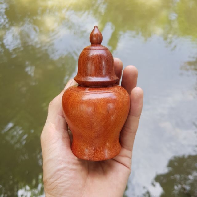 Lọ tăm gỗ hương