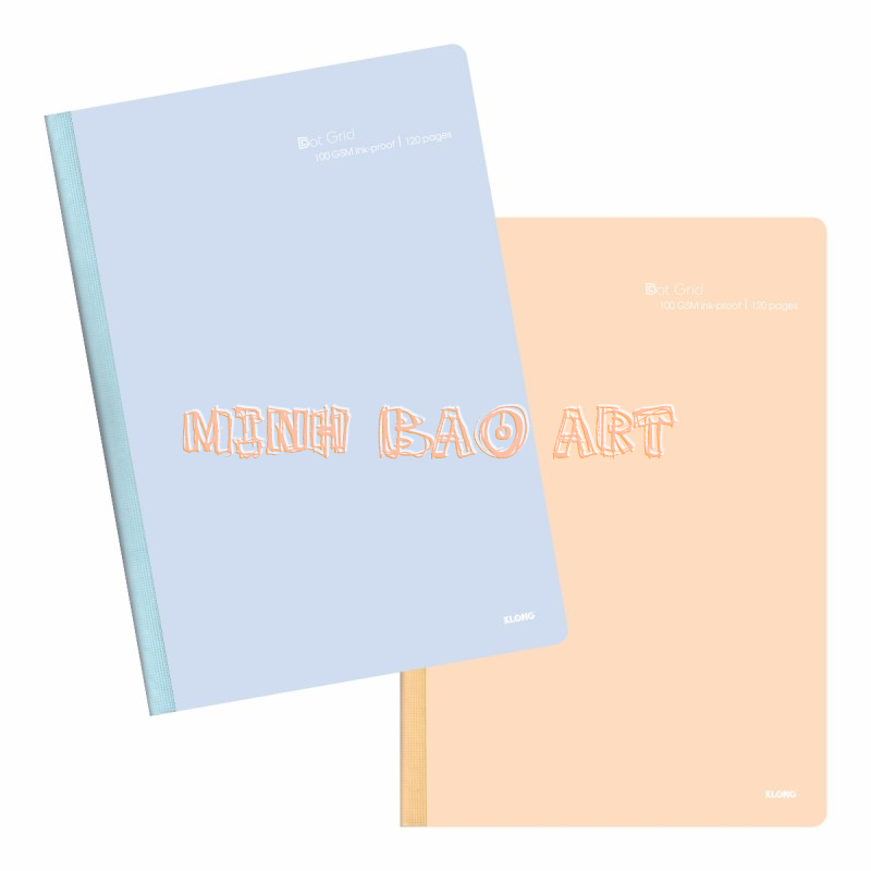 Vở may dán gáy klong dot grid b5 - 120 trang; ms: 838