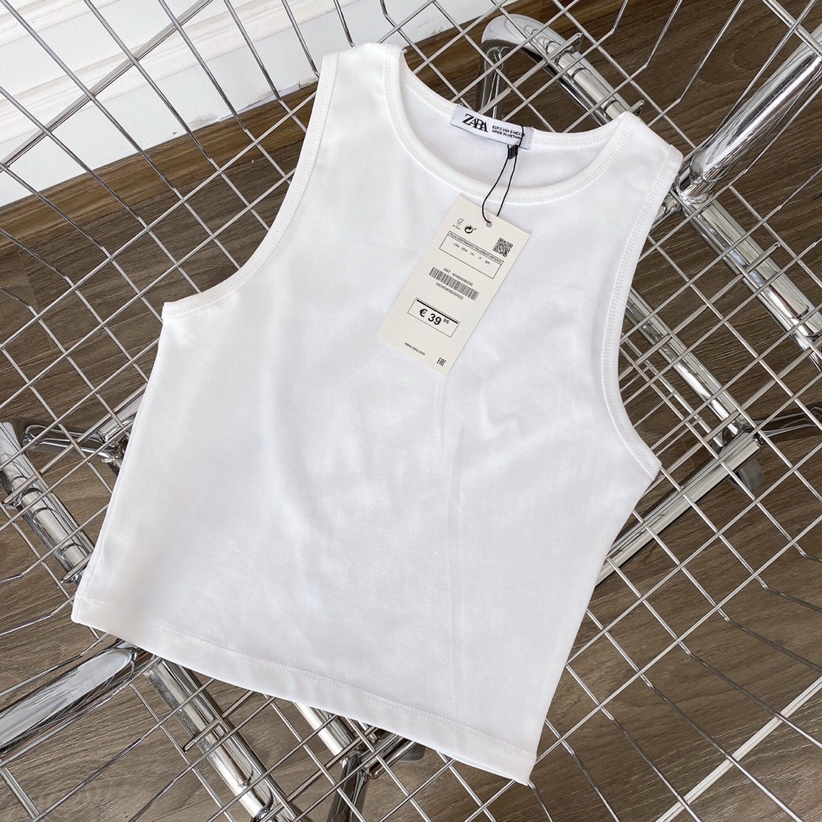 Áo Ba Lỗ Croptop Ôm Body Kiểu Dáng Basic Cộc Tay Co Giãn Tốt ELY206