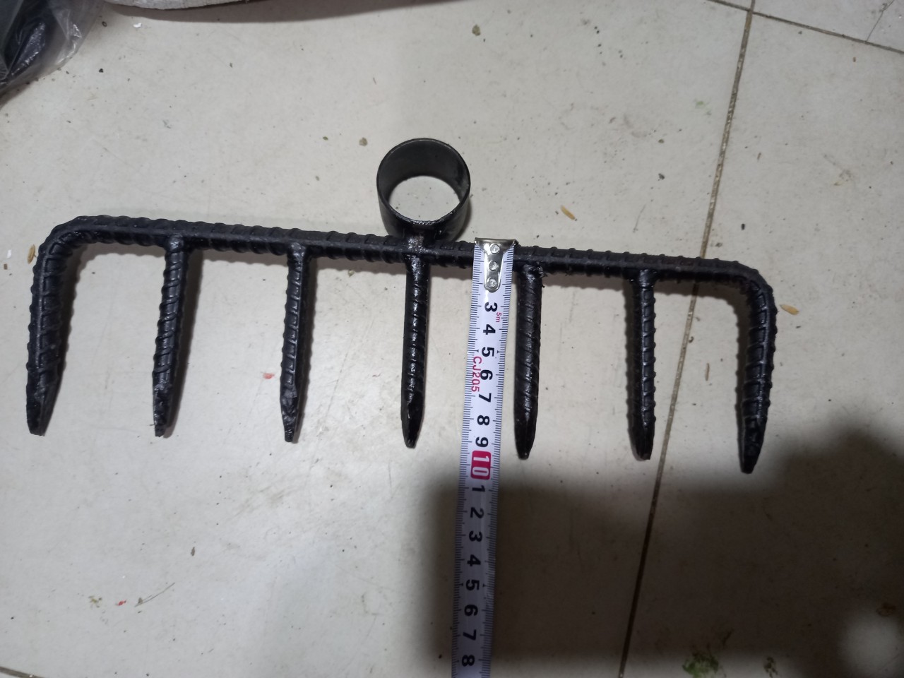 7-Tooth Steel Hoe, Sharp-Toothed Weeder in Various Sizes