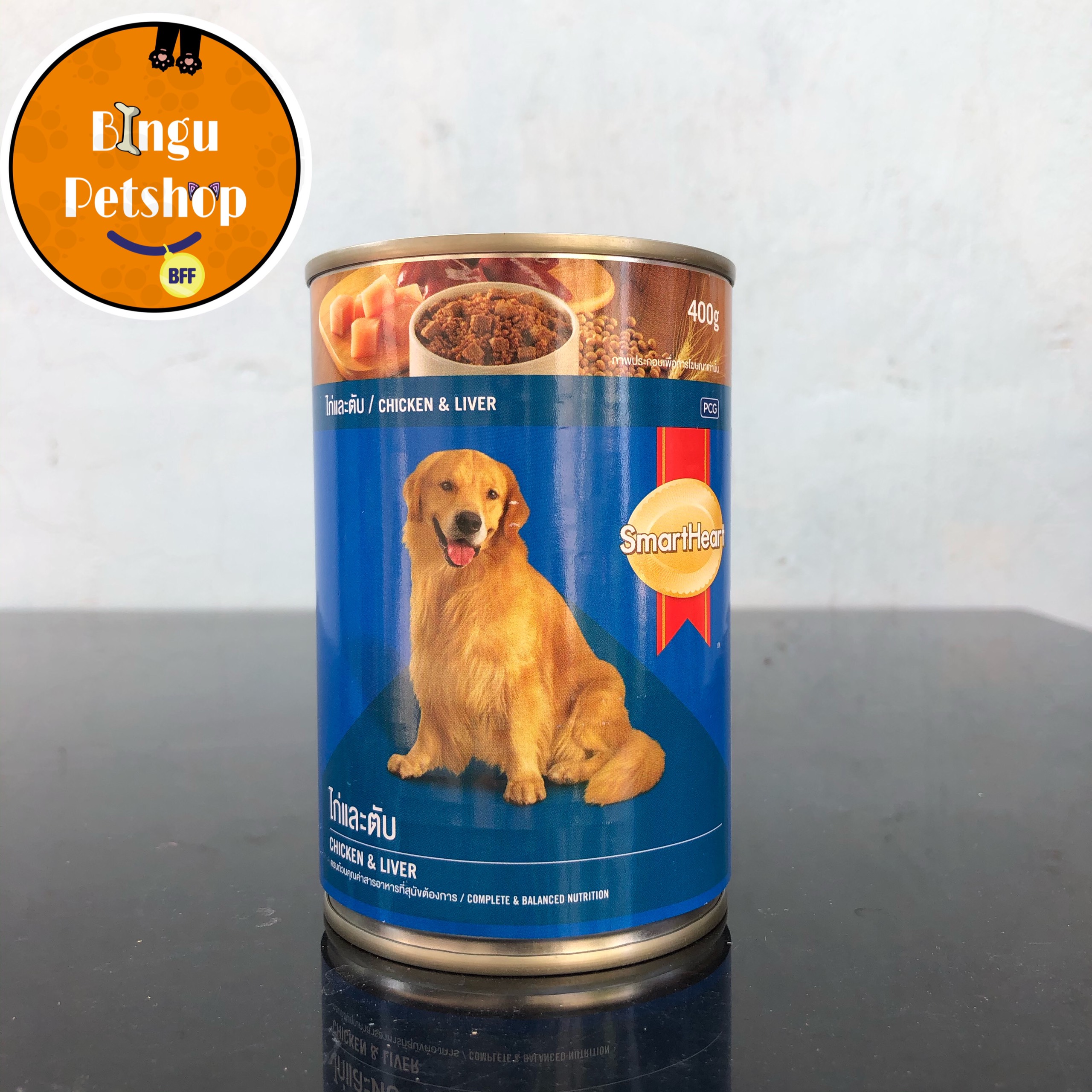 Pate cho chó Smartheart 2 vị dạng lon 400gr | Bingu Petshop
