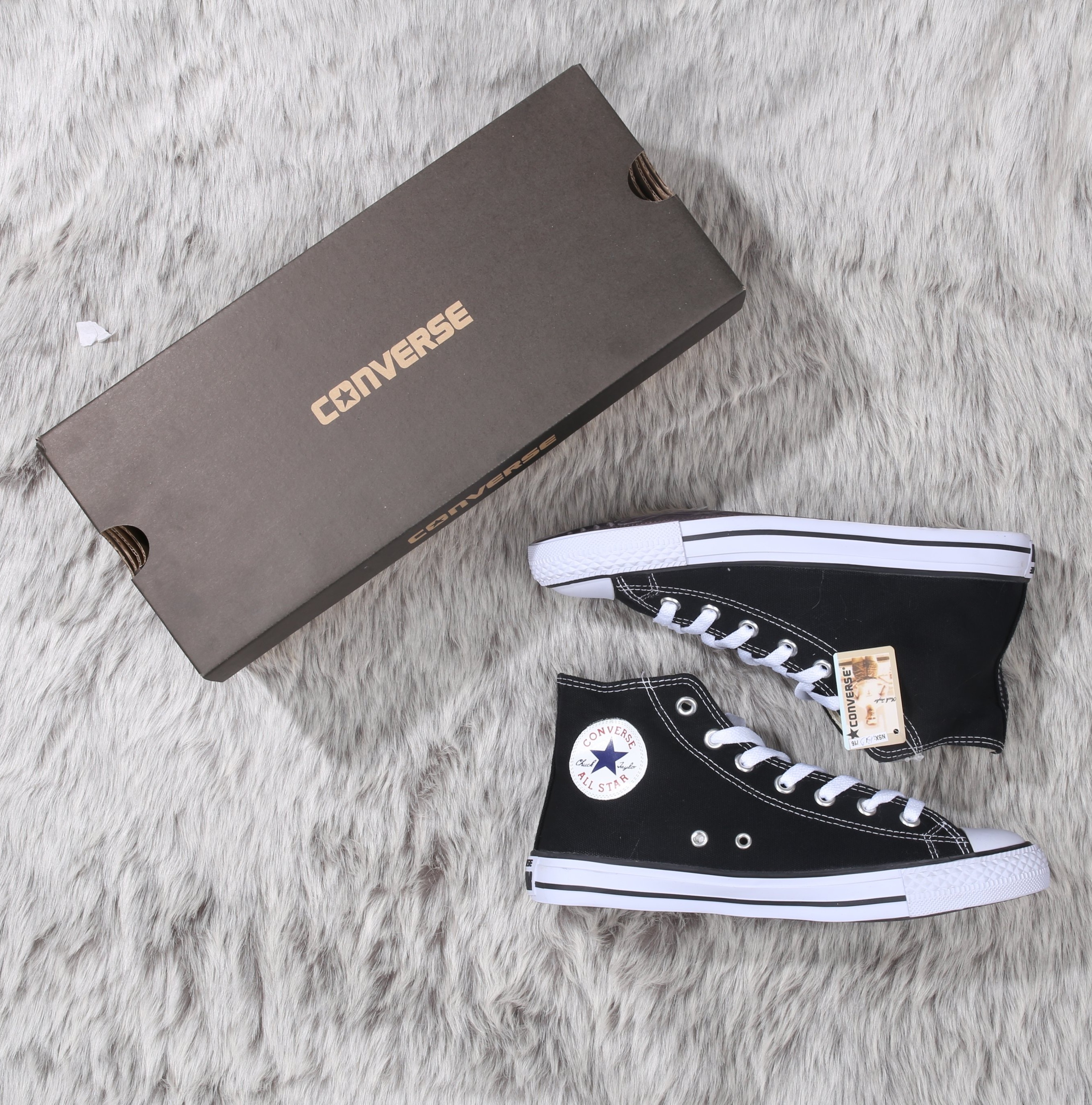 [FULL BOX] Giày Converse Classic Cao Cổ Màu Đen
