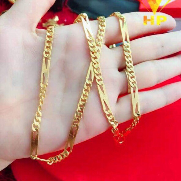 Dây chuyền nam lẫn nữ mạ vàng 18k cực đẹp