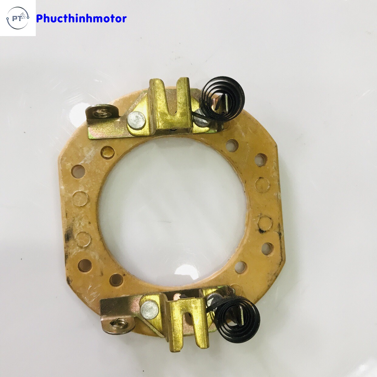 Giá đỡ và chổi than motor