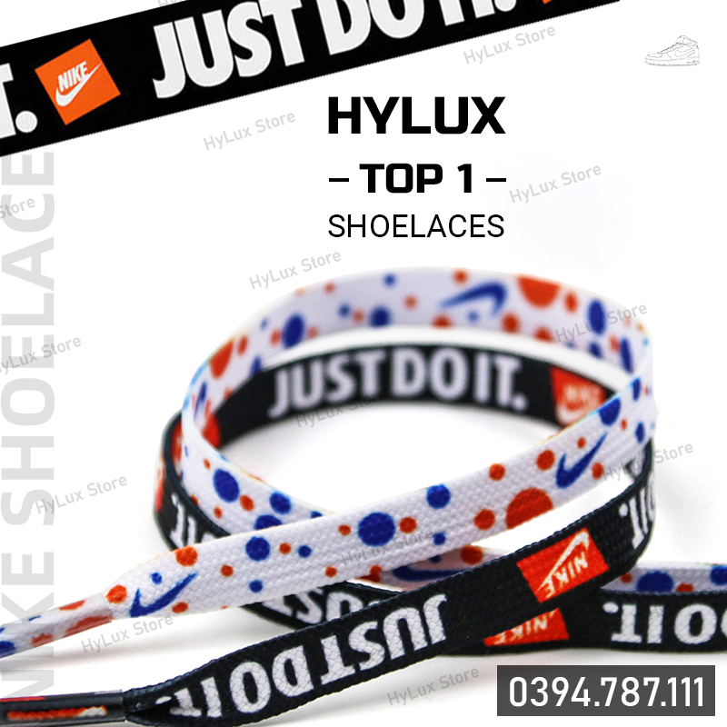 Dây giày thể thao Nike Just Do It cao cấp 7 mẫu [ảnh chụp thật]
