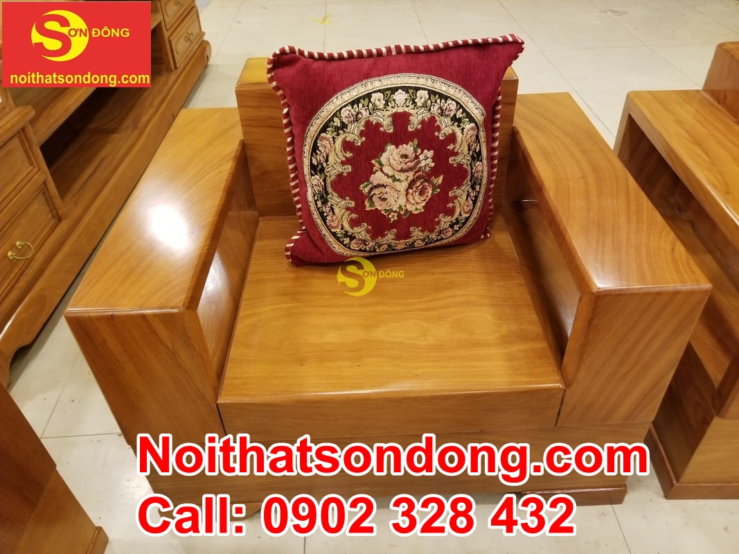 Bộ sofa kiểu Nhật gõ đỏ 6 món BBG431