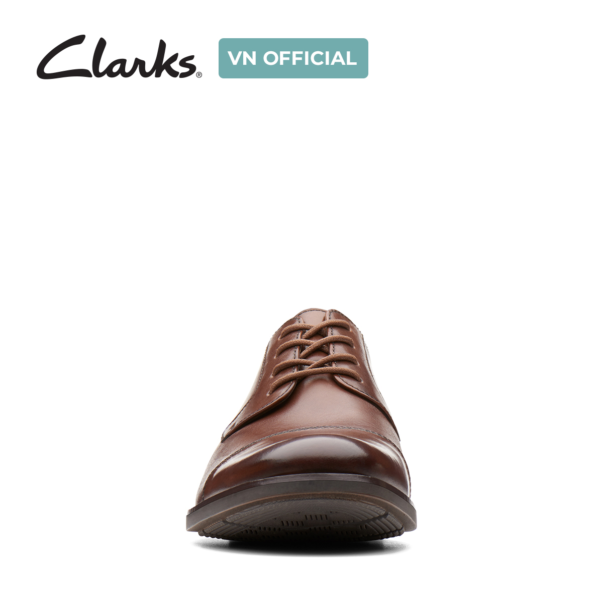 Giày Tây Da Nam Clarks - Becken Cap