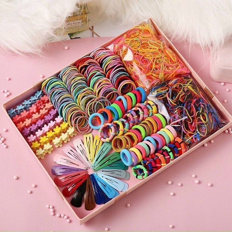 Set Dây Buộc Tóc 780 Chi Tiết Cho Bé